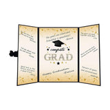 Maxbell Graduation Guest Book Thick Paper Easy to Write on Postcard Decoration Black