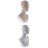 2pcs Mannequin Manikin Head Jewelry Wigs Glasses Hat Hairband Display Stand