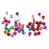 Maxbell 45Pc Multi-colors Copper Bells DIY Hand-woven Bracelet Necklace Accs 12&14mm