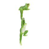 Maxbell Flower Pot Hugger Figurine Hanging Animal Sculpture Fence Garden Frog Statue