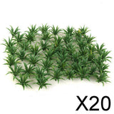 Maxbell 20x50pcs Green Scenery Landscape Model Sword Grass 1:100-1:200 Assembly Parts