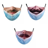 Maxbell Prank Face Mask Reusable Adjustable Prank Bandanas Fashion Scarf for Adult /