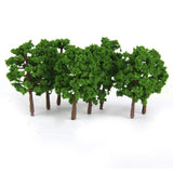 Maxbell 8x20Pcs Plastic Model Tress Train Railroad Scenery 1:150 Scale Green Props Kit