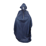 Maxbell Wheelchair Rain Poncho Raincoat for Elderly Men Women Mobility Tool Supplies Navy blue