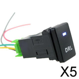 Maxbell 5x4-Pole Push Button Switch Blue LED for DRL light Pattern for