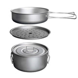 Maxbell Camping Cookware Mess Kit Utensils for Travel Backpacking Outdoor Activities Set Pot