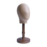 Maxbell Wig Display Head with Base for Shopping Mall Hairdresser Training Home Salon brown base