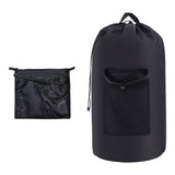 Maxbell Backpack Laundry Bag Oxford Cloth Portable for Apartment College Dorm Travel black