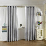 Maxbell Rod Pocket Satin Window Curtains Blackout Shade Curtains 200x250cm Grey - Aladdin Shoppers