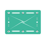 Maxbell Football Footstep Training Mat Dribble Training Mat for Kids Children Adults Green