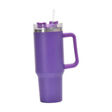 Maxbell Maxbell 40oz Tumbler with Handle Reusable Stainless Steel Cup for Car Travel Camping Purple