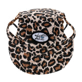 Maxbell Maxbell Small Pet Dog Cat Kitten Leopard Baseball Hat Neck Strap Cap Sunbonnet S