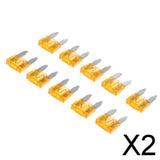 Maxbell 2x10 Pieces Mini 5A Blade Fuse Assortment Kit for Auto Car Truck Replacement