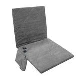 Maxbell Heated Chair Cover Adjustable Portable Soft Cushion for Lawn BBQ Fishing Gray