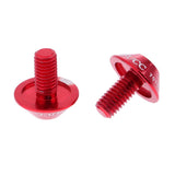 Maxbell Aluminum Alloy Bike Water Bottle Cage Bolt Holder Socket Screw M5x10mm Red - Aladdin Shoppers