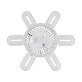 Maxbell E27 Socket Fan Light Small Ceiling Fan Light for Living Room Balcony Bedroom White