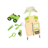 Maxbell Outdoor Exploration Set Cargo Vest and Hat and Accessories for Children Kids Green