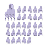 Hair Root Curling Clips Barber Shop Beginner Salon Holding Hairdressing Tool 30pcs S 3.1cmx2.2cm