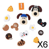 Maxbell 6xBeach Bag Charms Accessories 1.2cm Long DIY Handmade PVC Totes Charm Inserts