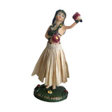 Maxbell Girl in Skirt Statue Artwork Resin Figurine with Base for Office Shelf Study Beige Dancing