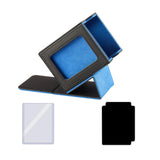 Maxbell Trading Card Box Baseball Cards Protector Sturdy Container Display Organizer Blue