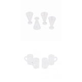 Maxbell 8 Pcs 1:12 Dollhouse Miniature Plastic Beer Mugs Cup Juice Glass Room Accessory