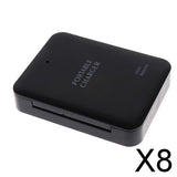 Maxbell 8xUniversal 4x AA Battery USB Travel Emergency Charger For Phones MP3 Black