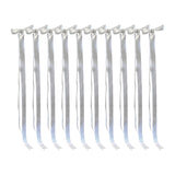 Maxbell 10x Satin Wedding Chair Bows Elegant with Ties for Background Banquet Events