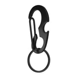 Maxbell Maxbell CARABINER KEYCHAIN BELT CLIP Carabina/Buckle/Safety/BULKLE w/ Key Ring Black