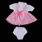 Fashion Doll Clothes Floral Dress with Underpants for 16inch Salon Doll Changing Pink - Aladdin Shoppers