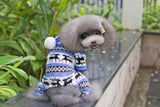 Maxbell Maxbell Classic Christmas Deer Pattern Warm Fleece Jumpsuits Coat for Pet Dog Size S