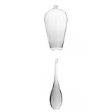 Maxbell 2x Modern Glass Vase Floral Vases Flower Vase for Decor Accessories