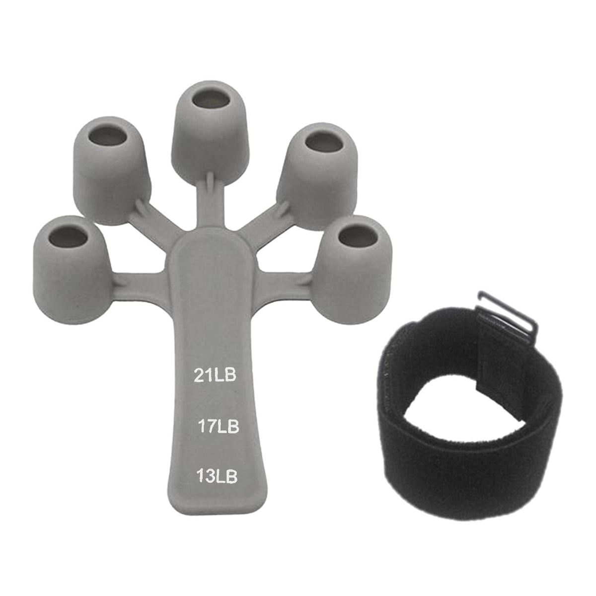 Finger Strengthener Finger Exerciser Grip Strength Trainer Finger Gripper Gray