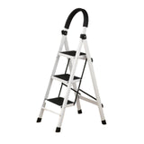 Maxbell Folding Step Stool 3 Step Ladder Lightweight Wide Pedal for Household Sturdy