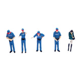 Maxbell 5x 1/64 Scale Model Collection Layout Decoration for Desktop DIY Scene Decor blue set