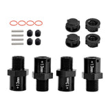 Maxbell 4 Pieces 1/8 1/7 RC Car Coupling DIY Accessory Replacement for Crawler Model black