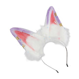 Maxbell Cat Ears Headband Comfortable Headpiece for Women Girls Daily wearing Makeup Purple