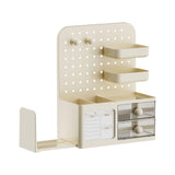 Maxbell Desk Organizer with Drawer Rack Makeup Organizer for Countertop Home Desktop Yellow