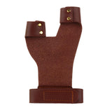 Maxbell Cow Leather Archery Shooting Glove & 3 Strap Arm Guard