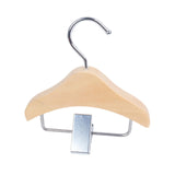 Maxbell Pet Clothes Hanger Wooden Small Clothes Hanging for Doll Newborn Cat Costume Beige
