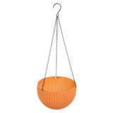 Maxbell 2pcs Plastic Flower Pot Hanging Basket Garden Planter Balcony Decoration