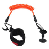 Maxbell 4ft 7mm Orange Coiled Bodyboard Surfboard SUP Bicep Wrist Surf Leash - Aladdin Shoppers