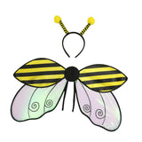 Maxbell Kids Fairy Wing with Headband Outfit Funny Kids Party Prop for Parties Stage Yellow