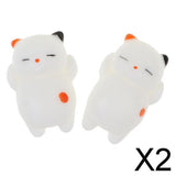 Maxbell 2xSquishies Toy Soft Squishy Stress Relief Kids Adult Toy cat