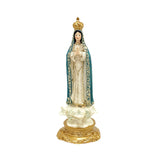 Maxbell Our Lady of Fatima Figure Resin Chapel Collection Blessed Mary Statue blue