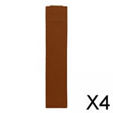 Maxbell 4xElastic Band Pen Holder Pen Sleeve for Hardcover Journals Planners Notebooks Brown