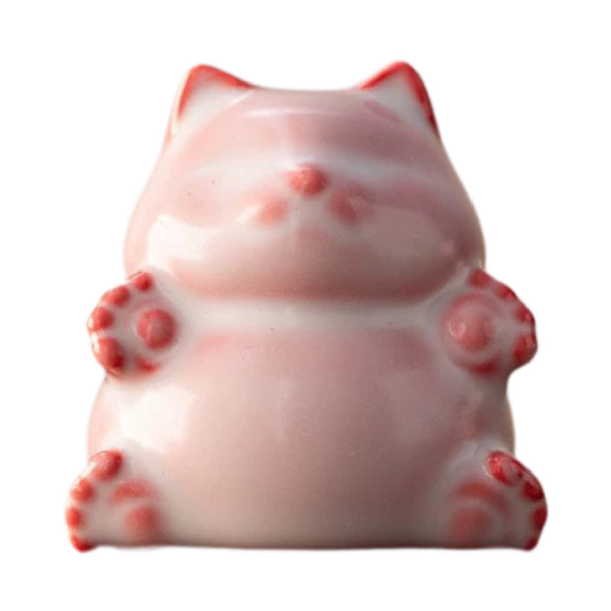 Maxbell Cat Statue Mini Animal Figurine Ceramic Tea Pet for Fireplace Bedroom Indoor B