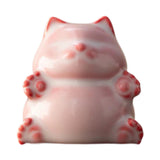 Maxbell Cat Statue Mini Animal Figurine Ceramic Tea Pet for Fireplace Bedroom Indoor B
