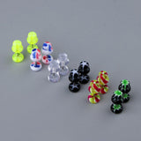 Maxbell Maxbell 12 Pieces Acrylic Ear Earrings Flesh Tunnel Stainless Steel Fake Plugs 16g