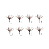 Maxbell 8Pcs Fly Fishing Flies Artificial Baits for White Striped Bass Trout Snapper 11.5mmx3.5mm